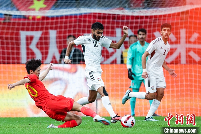 中国国奥巴黎奥运亚洲区资格赛0-0战平阿联酋，