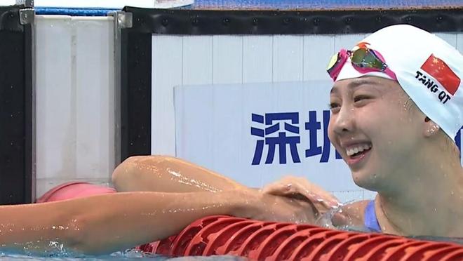 唐钱婷两破亚洲纪录夺金，50米蛙泳赛场展现统治