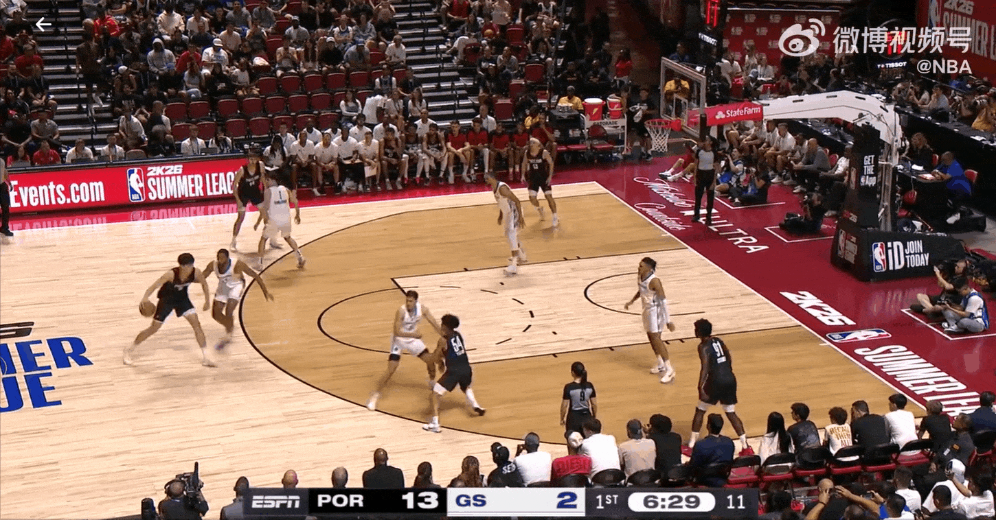 杨瀚森NBA夏季联赛首秀惊艳 10分4篮板5助攻助开拓