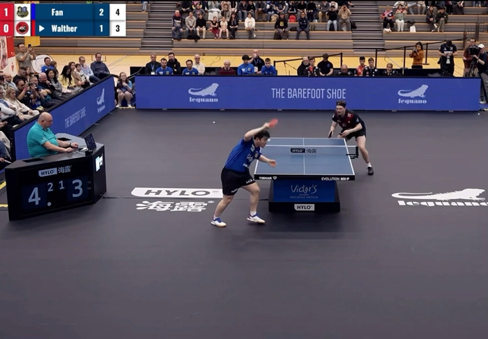 樊振东直落四盘力克沃尔瑟 国乒男单再添一胜